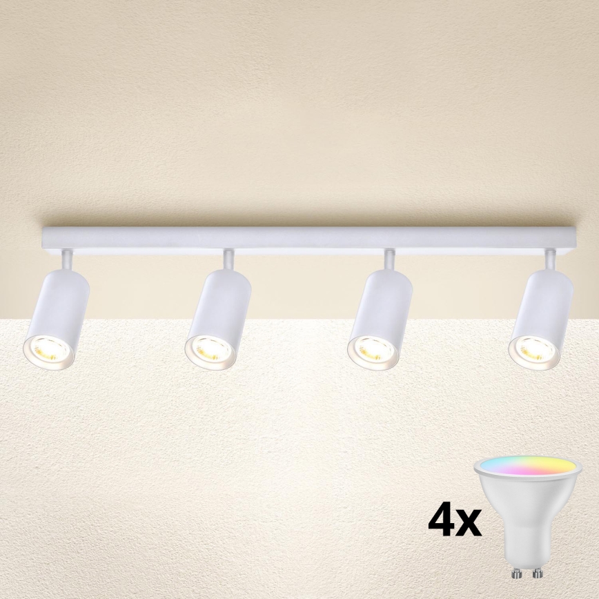 Brilagi - Spot LED RGBW dimmable SELE 4xGU10/6,5W/230V 2700-6500K blanc