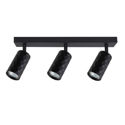 Brilagi - Spot LED RGBW dimmable SELE DIAMANT 3xGU10/6W/230V 3000K noir + télécommande