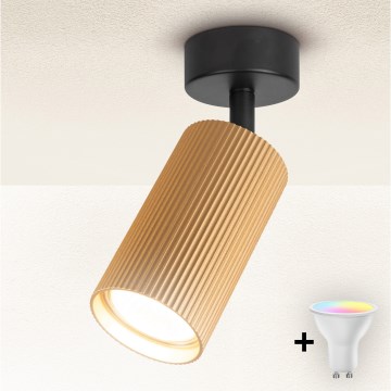 Brilagi - Spot LED RGBW dimmable SELE MODERN 1xGU10/6W/230V 3000K doré + télécommande