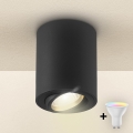 Brilagi - Spot LED RGBW encastrable dimmable MIA 1xGU10/6W/230V 3000K 100x80 mm noir + télécommande