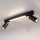 Brilagi - Spot LED SELE 2xGU10/30W/230V + LED/15W noir