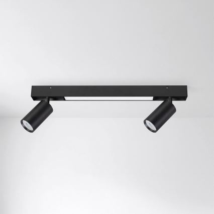 Brilagi - Spot LED SELE 2xGU10/30W/230V + LED/15W noir