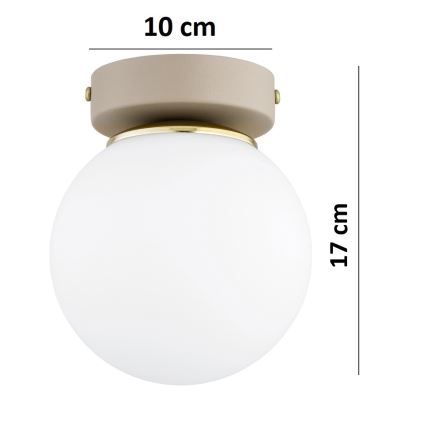 Brilagi - Spot MILO ECRU 1xE27/60W/230V beige/doré