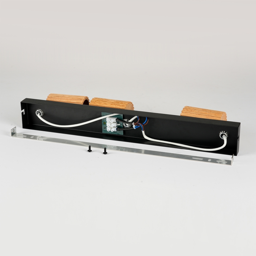 Brilagi - Spot MODERN WOOD 3xGU10/8W/230V bois/noir