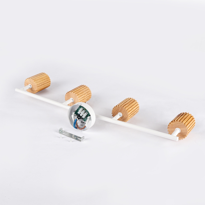 Brilagi - Spot MODERN WOOD 4xGU10/8W/230V bois/blanc