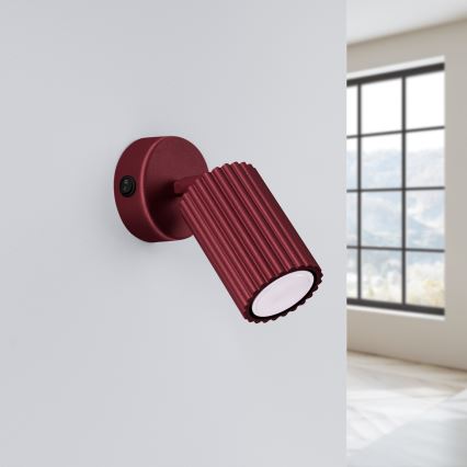 Brilagi - Spot mural LED CRESTO 1x GU10/10W/230V bordeaux