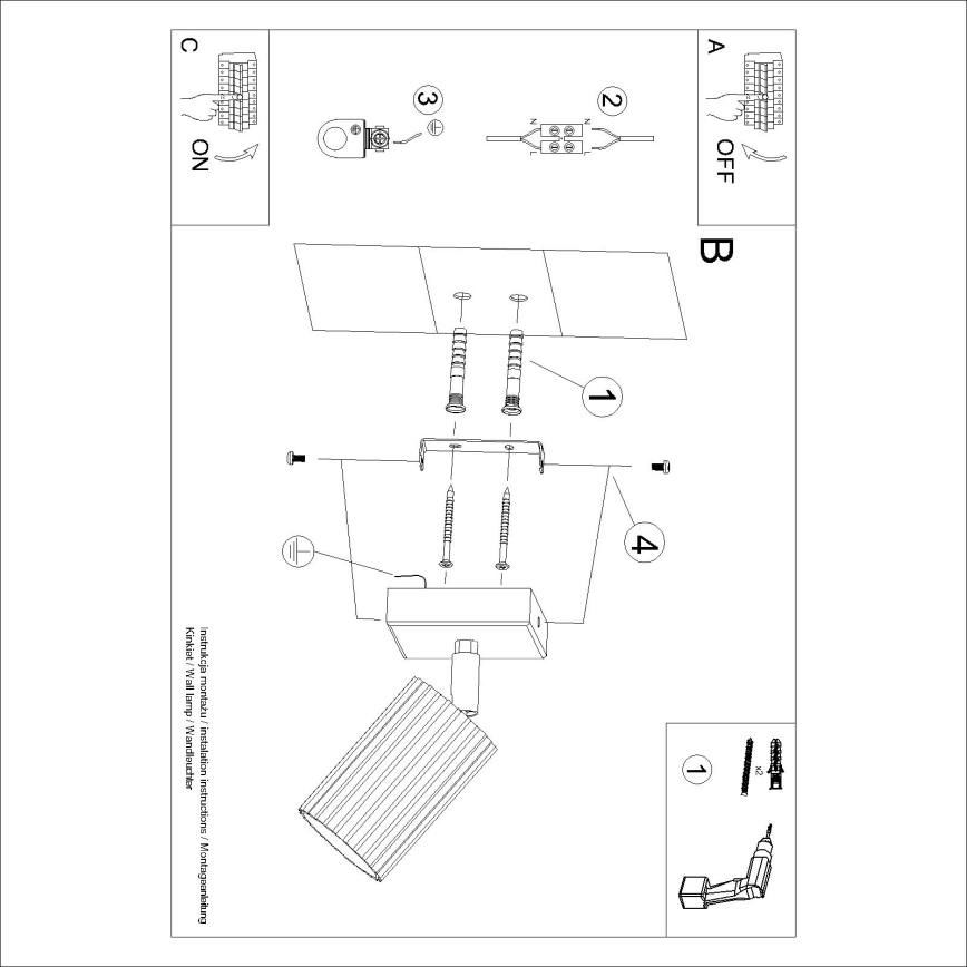 Brilagi - Spot mural LED CRESTO 1xGU10/10W/230V bordeaux