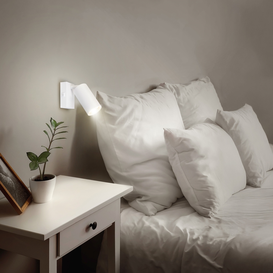 Brilagi - Applique spot LED RGBW dimmable SELE 1xGU10/4,8W/230V 3000K blanche + télécommande
