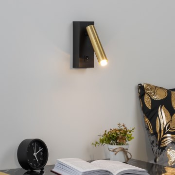 Brilagi - Spot mural LED MAYA 1xG9/7W/230V noir/doré