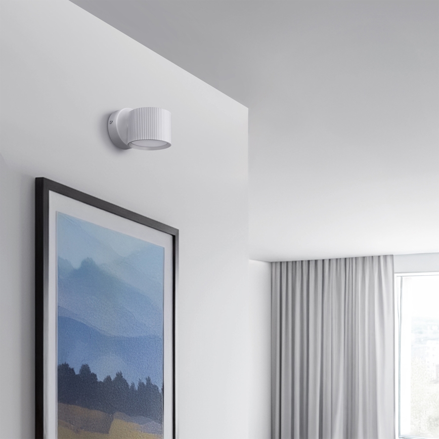 Brilagi - Spot mural LED RGB+CCT dimmable STRIPY 1xGX53/14W/230V 2700-6500K Wi-Fi Tuya blanc