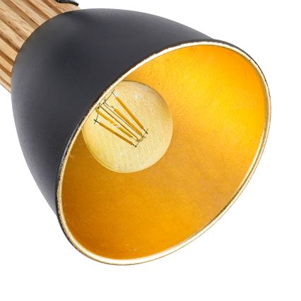 Brilagi - Spot ODENSE 2xE14/10W/230V bois d'hévéa/noir