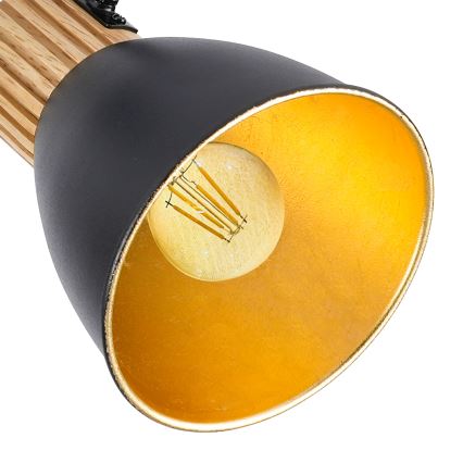 Brilagi - Spot ODENSE 4xE14/10W/230V bois d'hévéa/noir