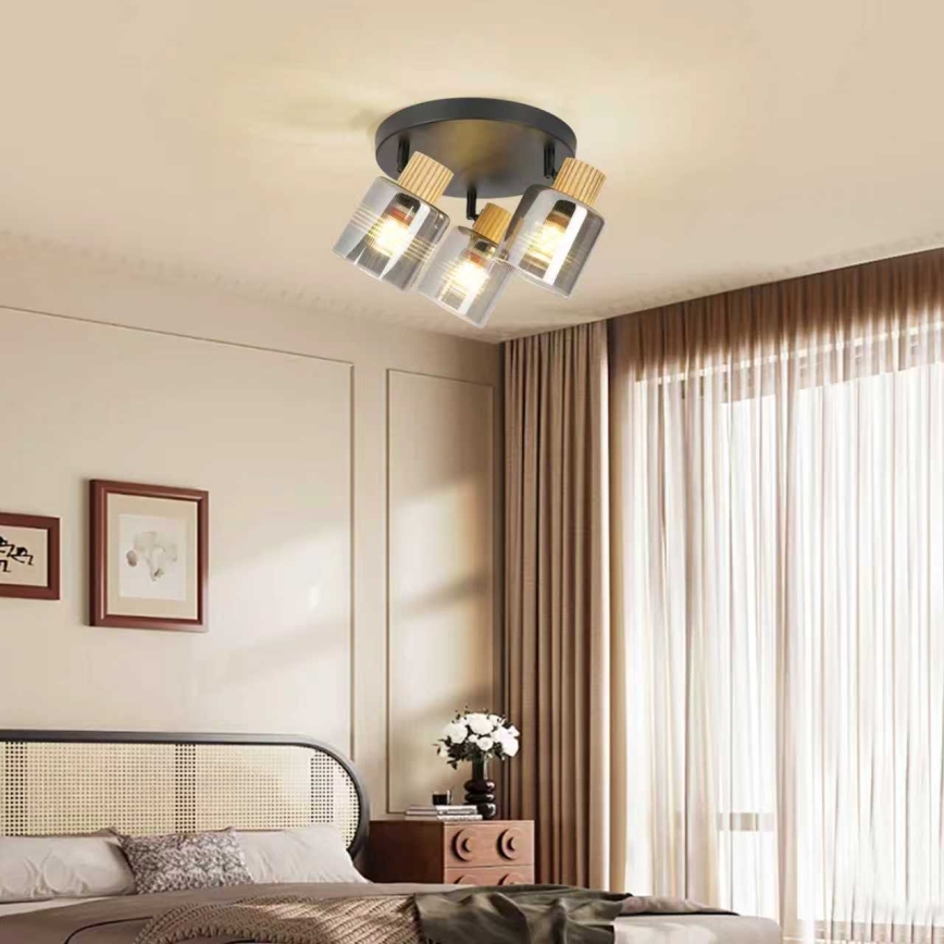 Brilagi - Spot orientable HYGGE 3xE14/15W/230V noir/fumé