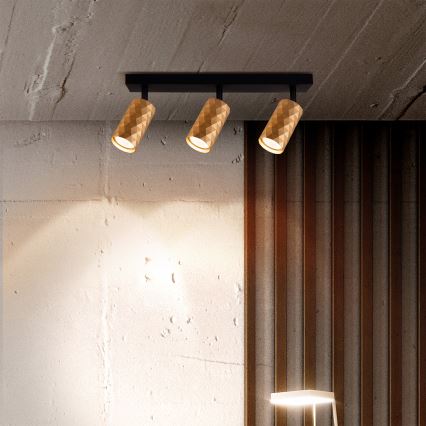 Brilagi - Spot orientable SELE DIAMANT 3xGU10/30W/230V doré