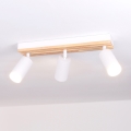 Brilagi - Spot orientable SELE WOOD ACOUSTIC 3xGU10/30W/230V blanc/bois
