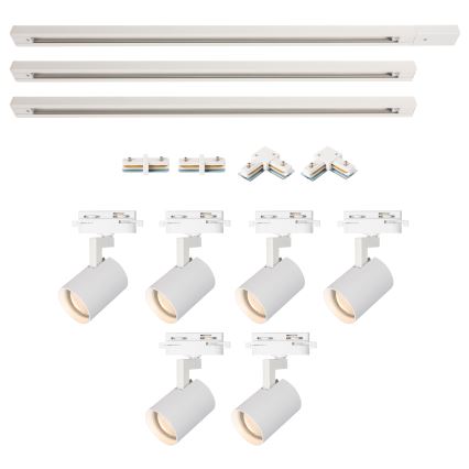 Brilagi - Spot pour rail HUSKY 6xGU10/10W/230V, blanc
