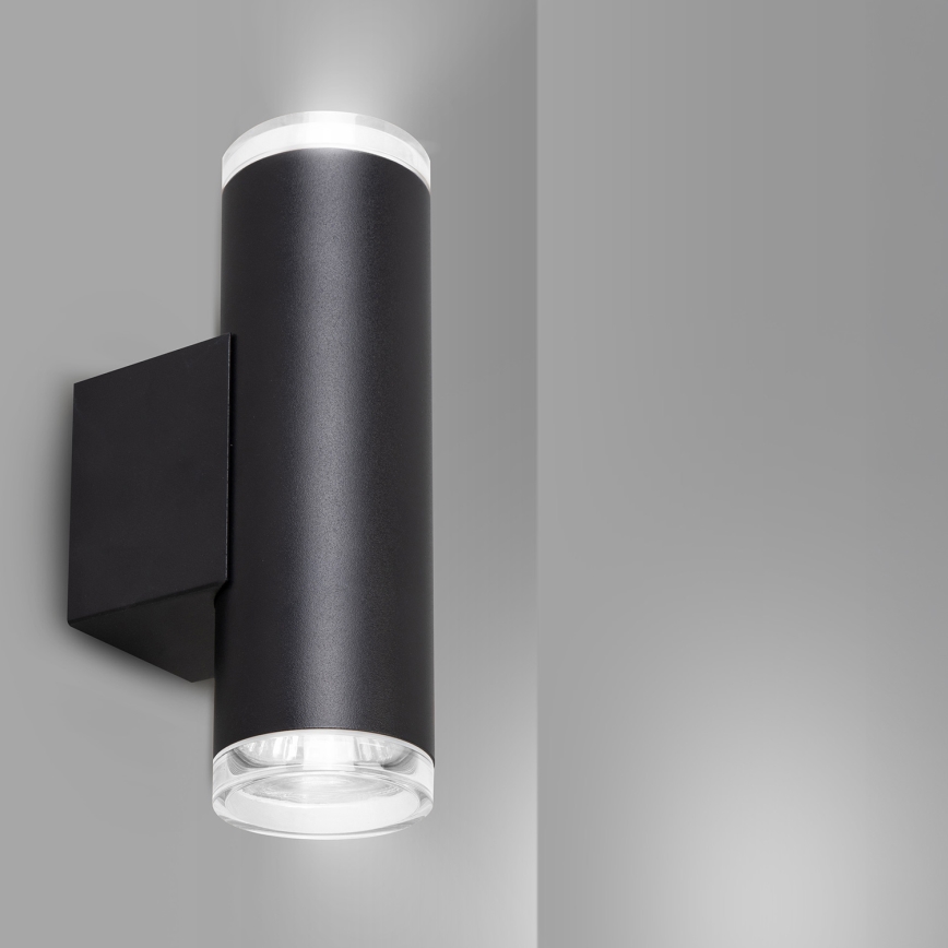 Brilagi - Applique murale spot pour salle de bains SELE AQUA 2xGU10/30W/230V IP44 noire