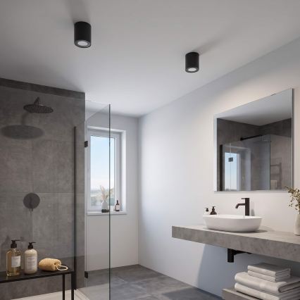 BRILAGI - Spot salle de bain MIA 1xGU10/30W/230V 84x80 mm noir IP54