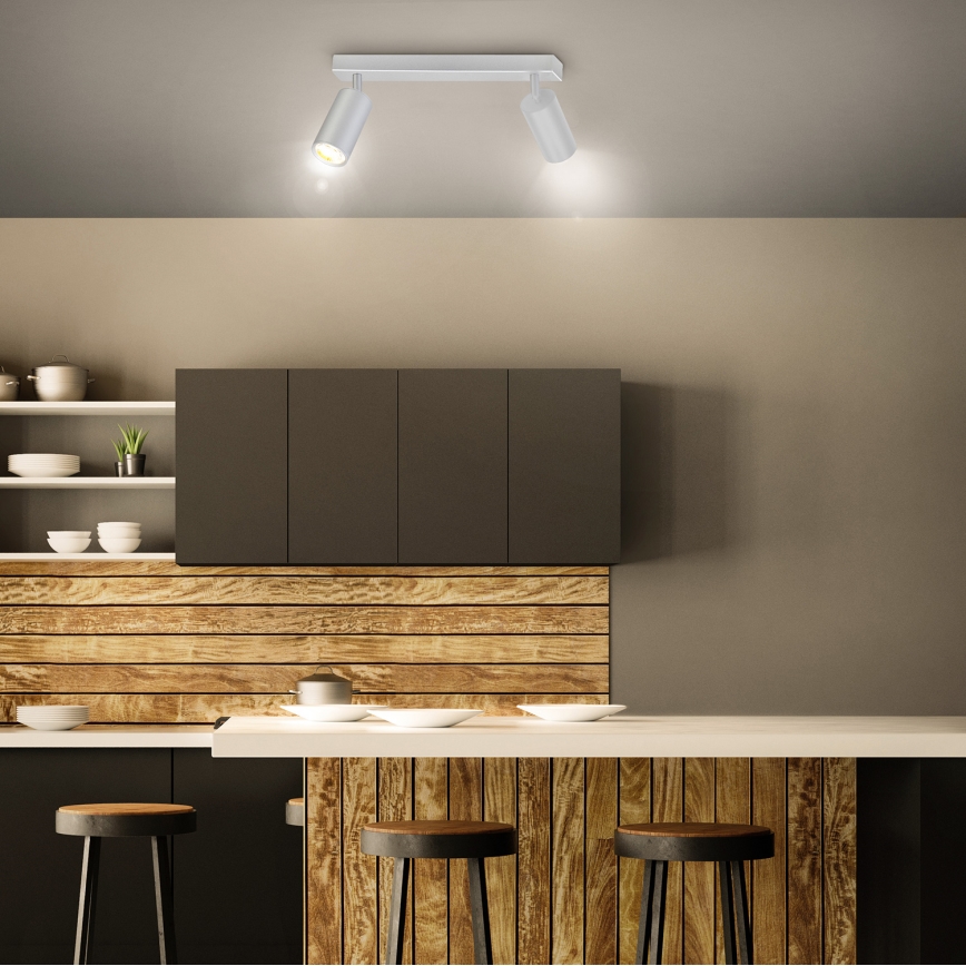 Brilagi - Spot salle de bain SELE 2xGU10/30W/230V IP44 argent