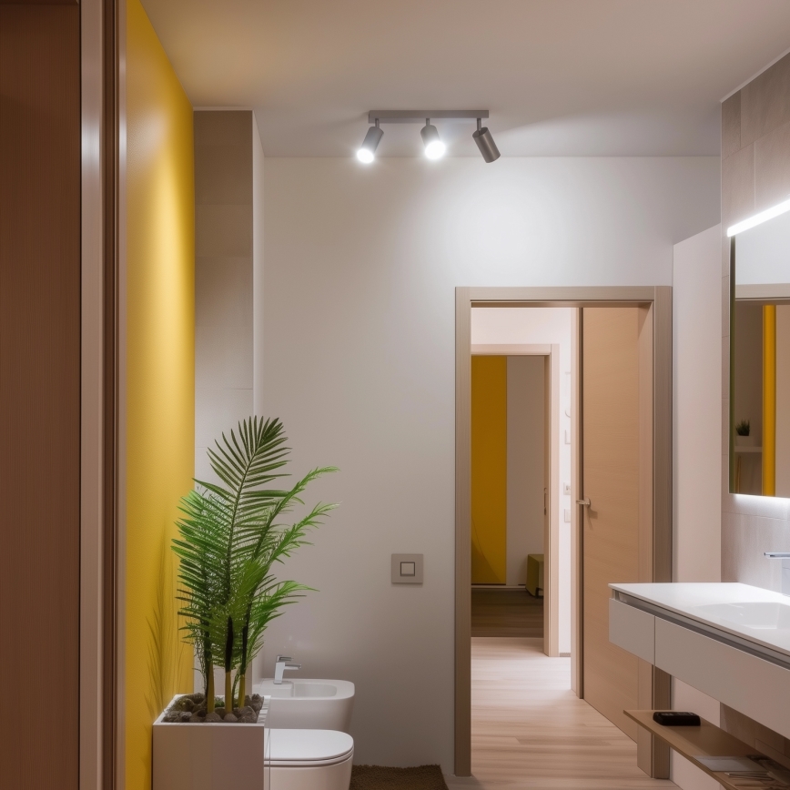 Brilagi - Spot salle de bain SELE 3xGU10/30W/230V IP44 argent