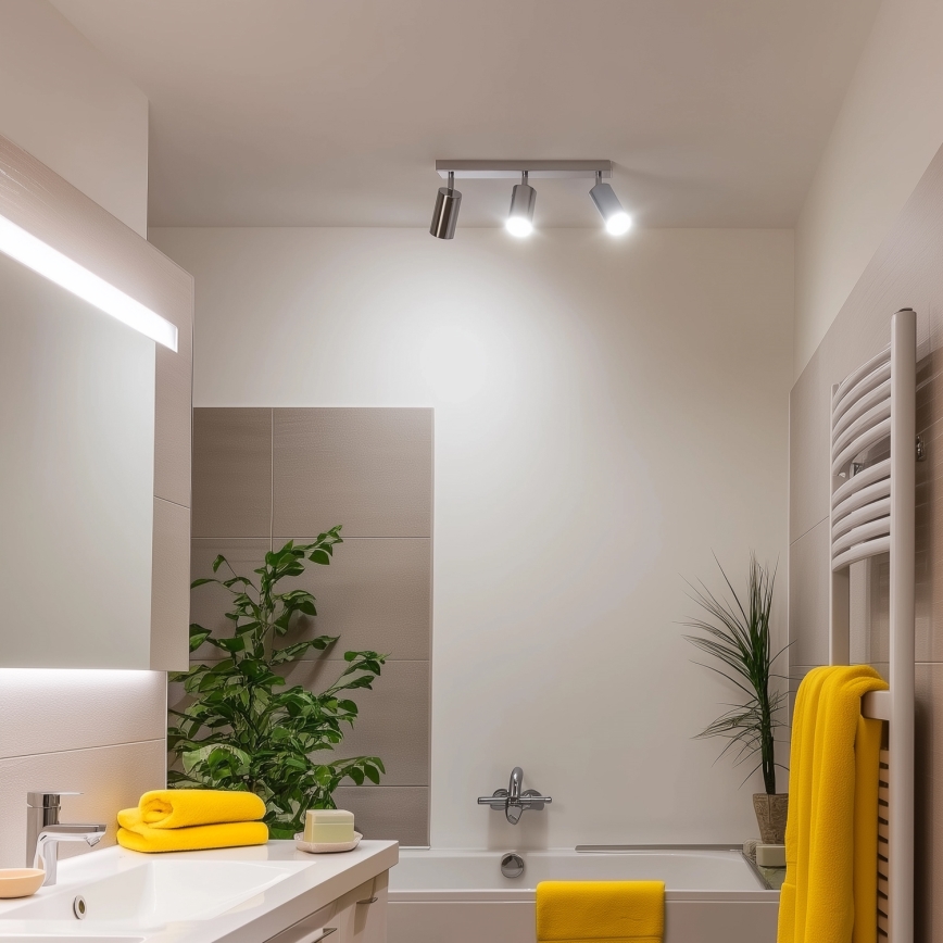 Brilagi - Spot salle de bain SELE 3xGU10/30W/230V IP44 chrome brillant