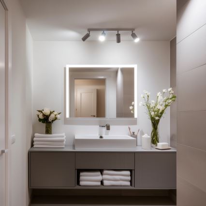 Brilagi - Spot salle de bain SELE 4xGU10/30W/230V IP44 argent