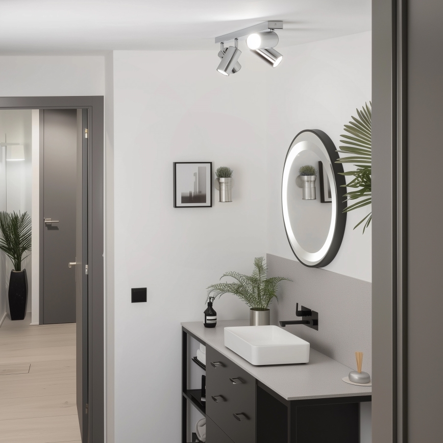 Brilagi - Spot salle de bain SELE 4xGU10/30W/230V IP44 chrome brillant