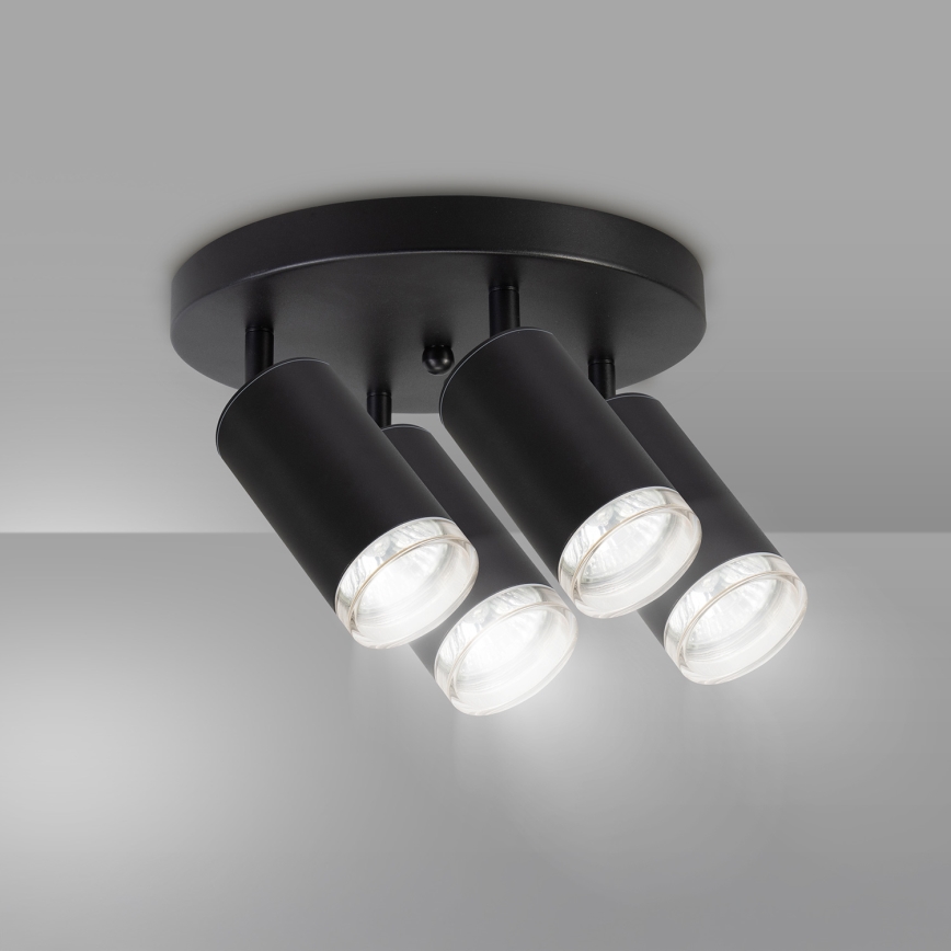 Brilagi - Spot salle de bain SELE AQUA 4xGU10/30W/230V IP44 noir