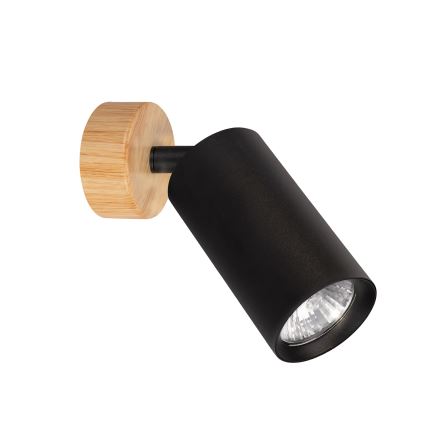 Brilagi - Spot SELE 1xGU10/30W/230V noir/décor chêne