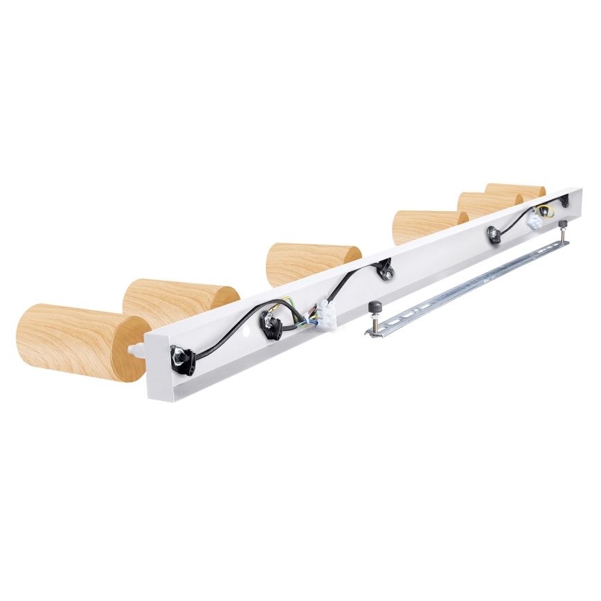 Brilagi - Spot SELE 6xGU10/30W/230V blanc/décor en chêne