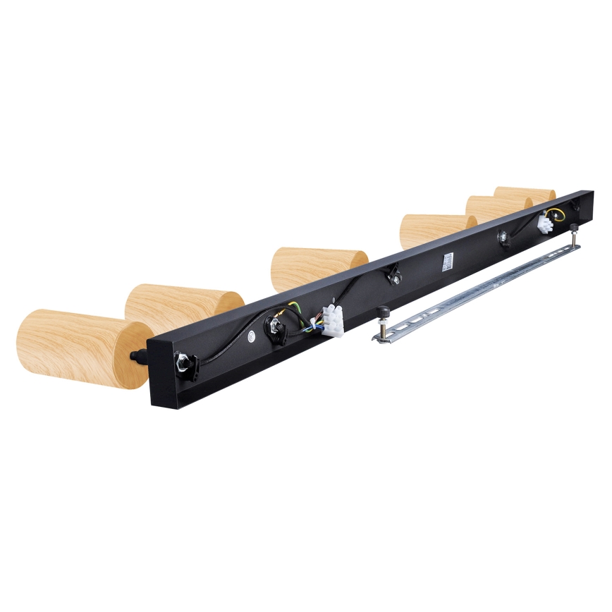 Brilagi - Spot SELE 6xGU10/30W/230V noir/décor en chêne