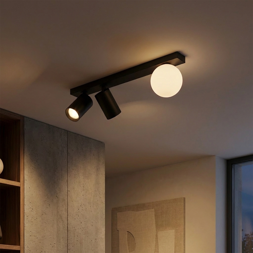 Brilagi - Spot SELE BALL 2xGU10/30W/230V + 1xG9/10W noir