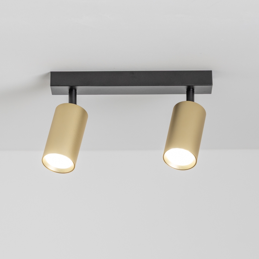 Brilagi - Spot SELE GOLDEN 2xGU10/30W/230V noir/doré