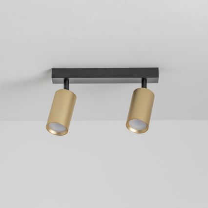 Brilagi - Spot SELE GOLDEN 2xGU10/30W/230V noir/doré