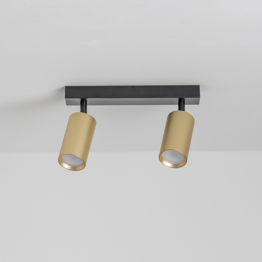 Brilagi - Spot SELE GOLDEN 2xGU10/30W/230V noir/doré