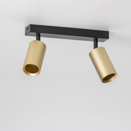 Brilagi - Spot SELE GOLDEN 2xGU10/30W/230V noir/doré