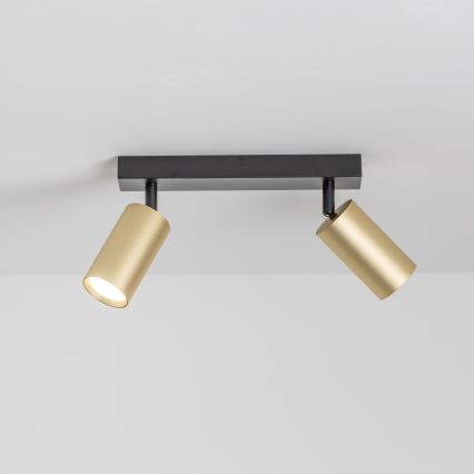 Brilagi - Spot SELE GOLDEN 2xGU10/30W/230V noir/doré