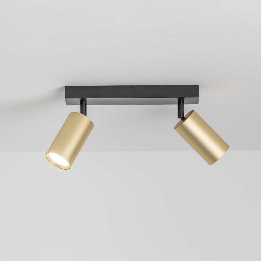 Brilagi - Spot SELE GOLDEN 2xGU10/30W/230V noir/doré