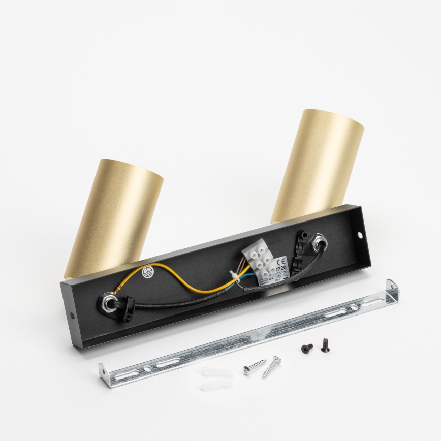 Brilagi - Spot SELE GOLDEN 2xGU10/30W/230V noir/doré