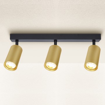 Brilagi - Spot SELE GOLDEN 3xGU10/30W/230V noir/doré