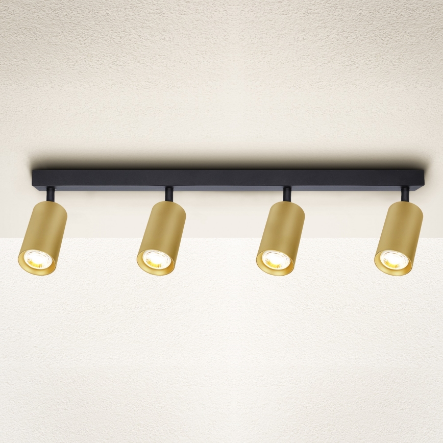 Brilagi - Spot SELE GOLDEN 4xGU10/30W/230V noir/doré