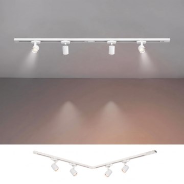 BRILAGI - Spot sur rail HUSKY 4xGU10/10W/230V 150 cm blanc