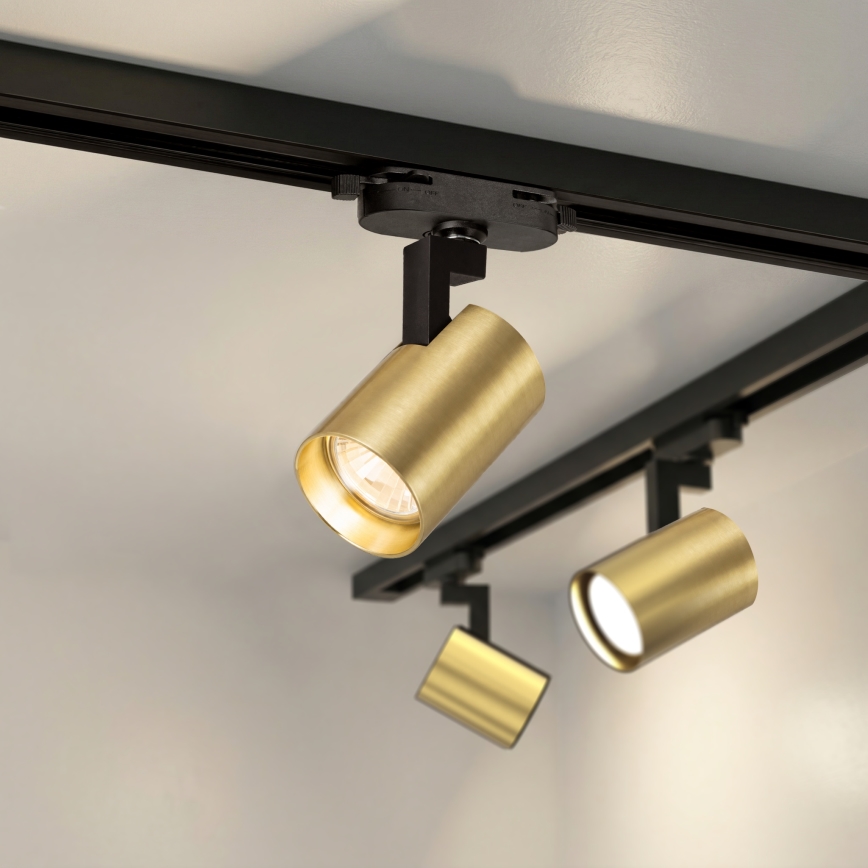 Brilagi - Spot sur rail HUSKY 6xGU10/10W/230V noir/doré