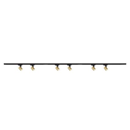 Brilagi - Spot sur rail HUSKY 6xGU10/10W/230V noir