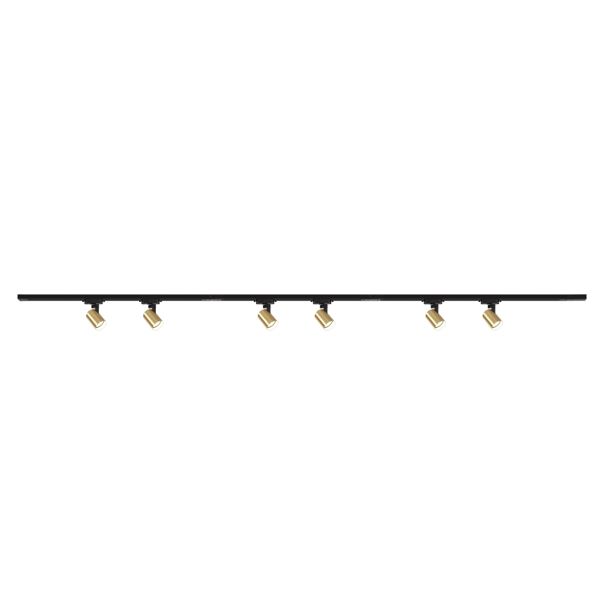 Brilagi - Spot sur rail HUSKY 6xGU10/10W/230V noir