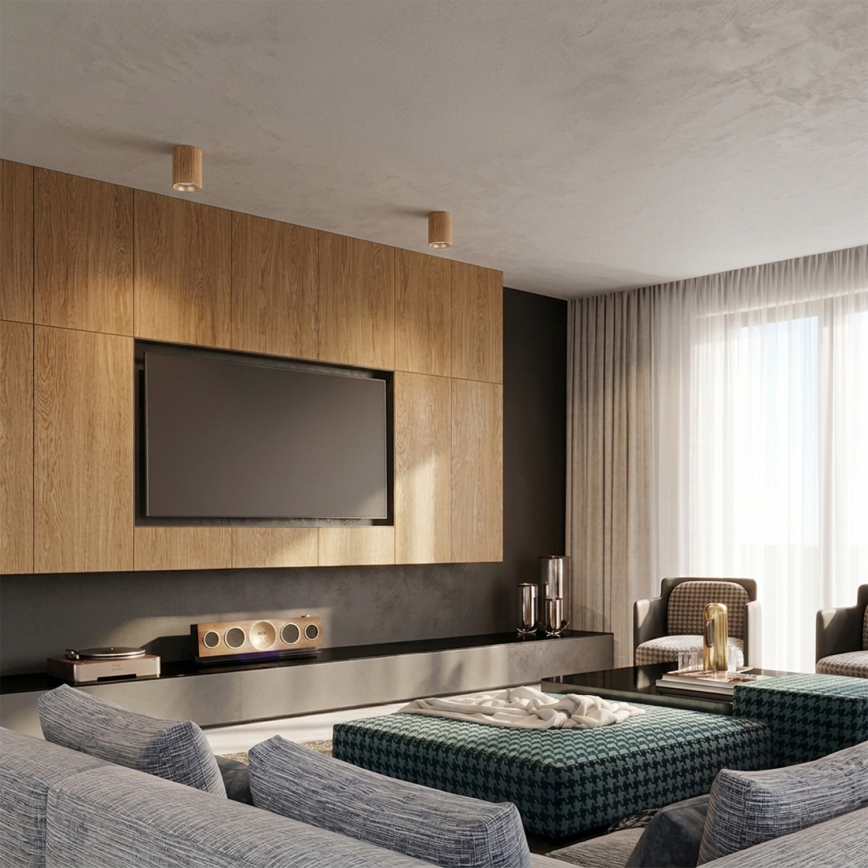 BRILAGI - Spot TRINE 1xGU10/30W/230V décor chêne