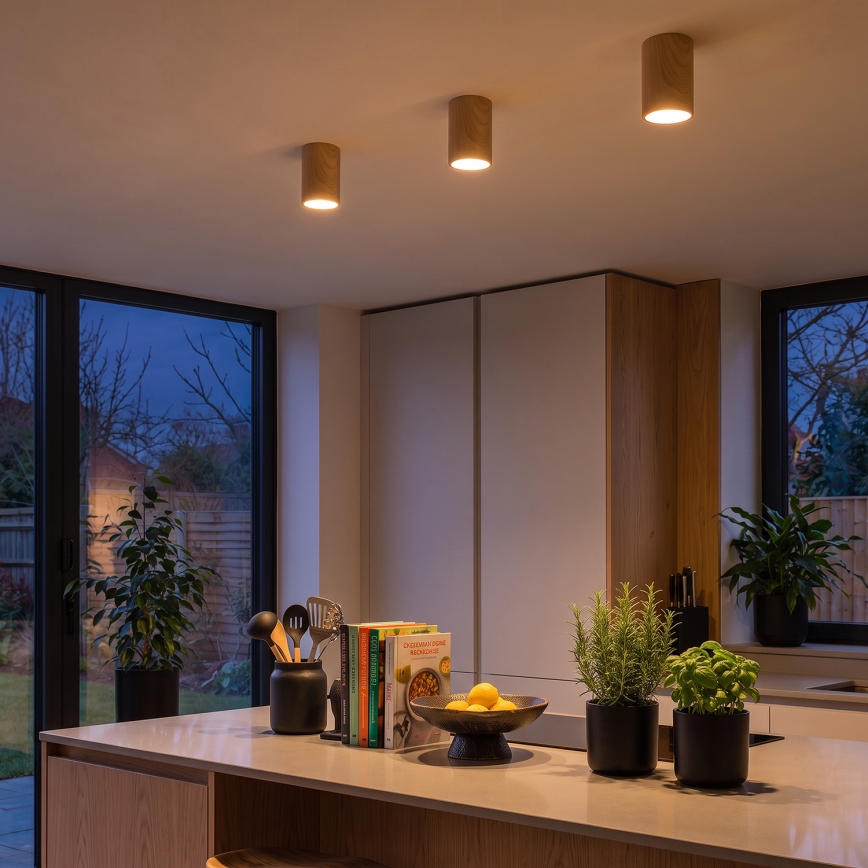 BRILAGI - Spot TRINE 1xGU10/30W/230V décor chêne