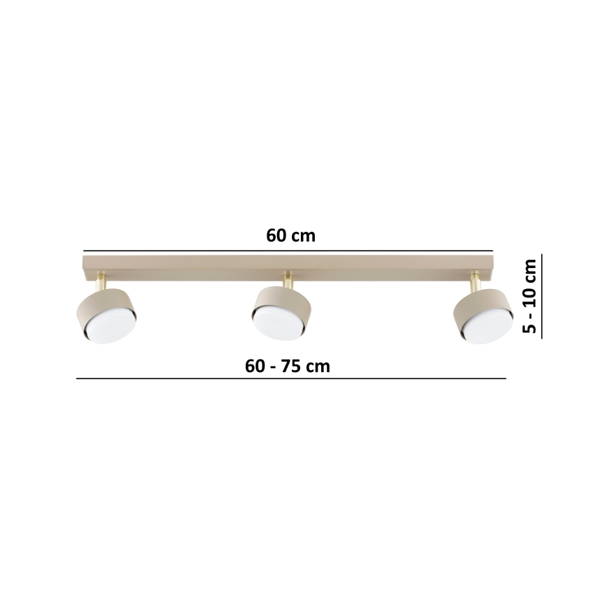 Brilagi - Spotleuchte 3xGX53/12W/230V, Beige