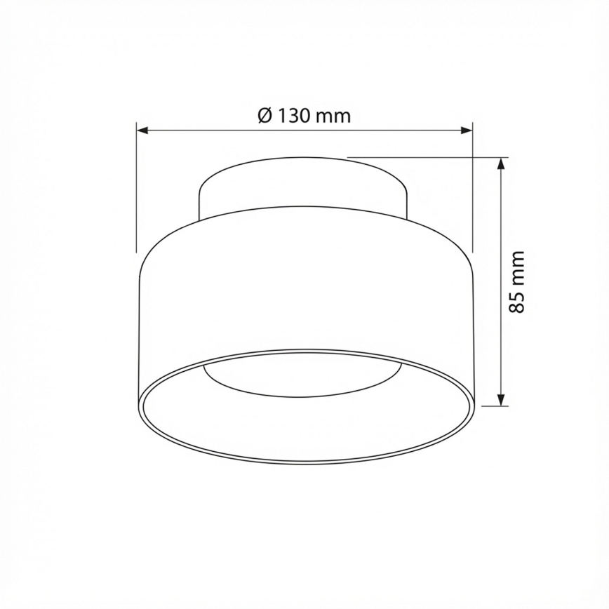 Brilagi - Spotleuchte AURA LUX 1xGX53/30W/230V Ø 13 cm schwarz/rauchgrau