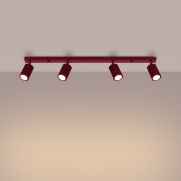 Brilagi - Spotleuchte CRESTO 4xGU10/10W/230V burgunderrot